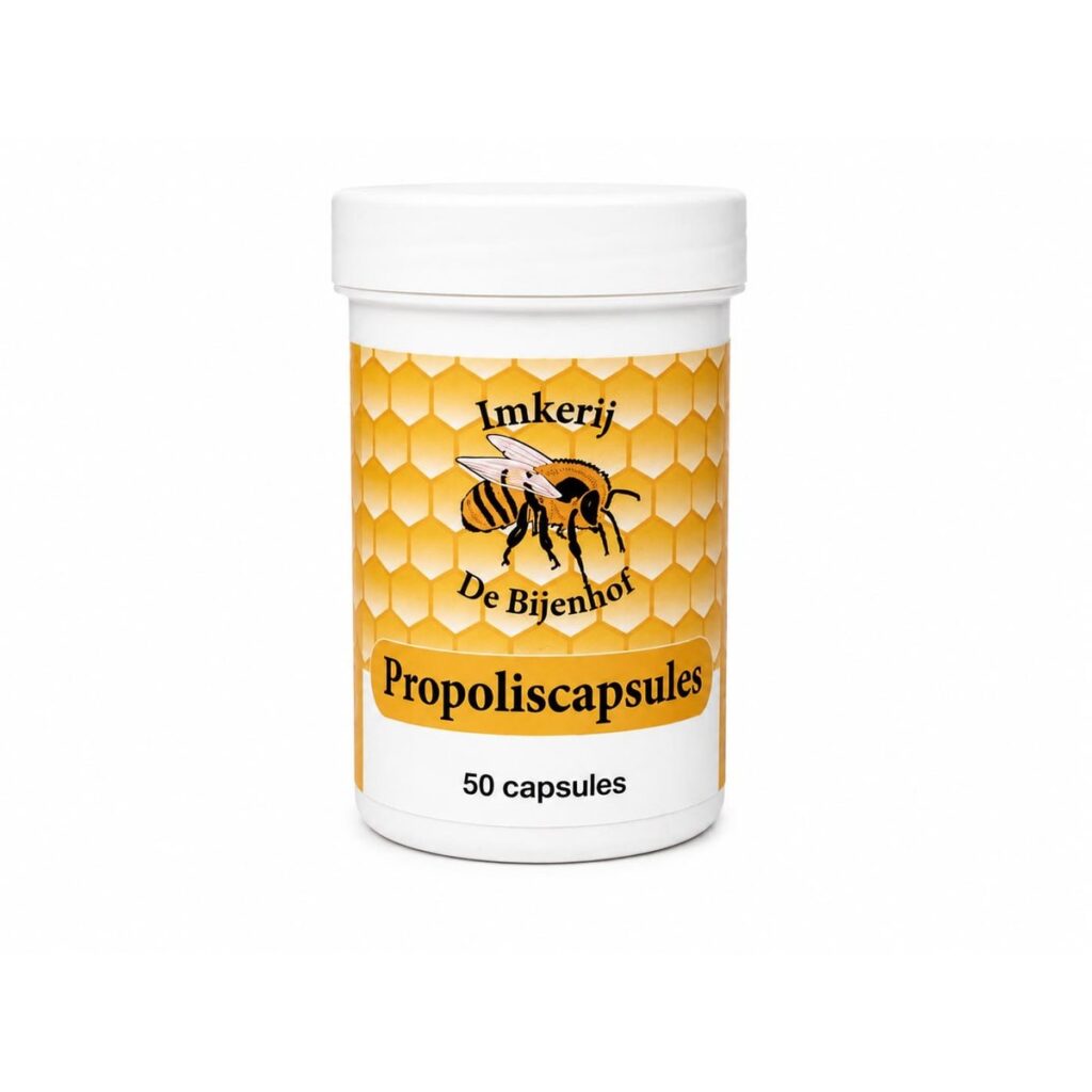 Propoliscapsules 300 mg, 50 stuks, van Imkerij De Bijenhof